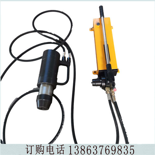 手动矿用锚索钢绞线张拉机具 电动锚索张紧机 17.8矿用千斤顶
