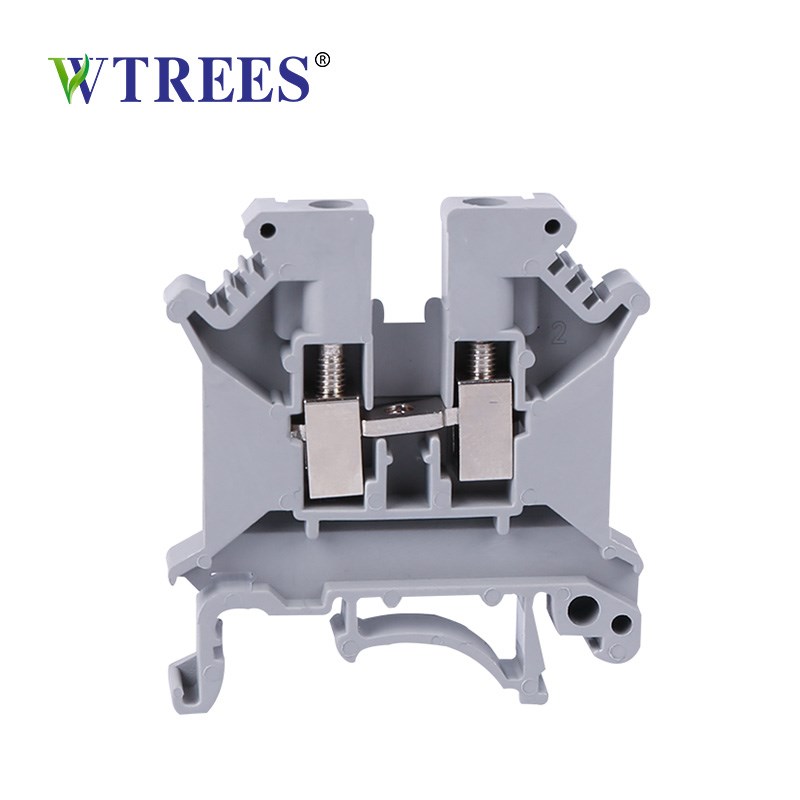 导轨式UK 2.5B3N5N6N10N接线端子排黄绿接地端子固定件挡片号码条