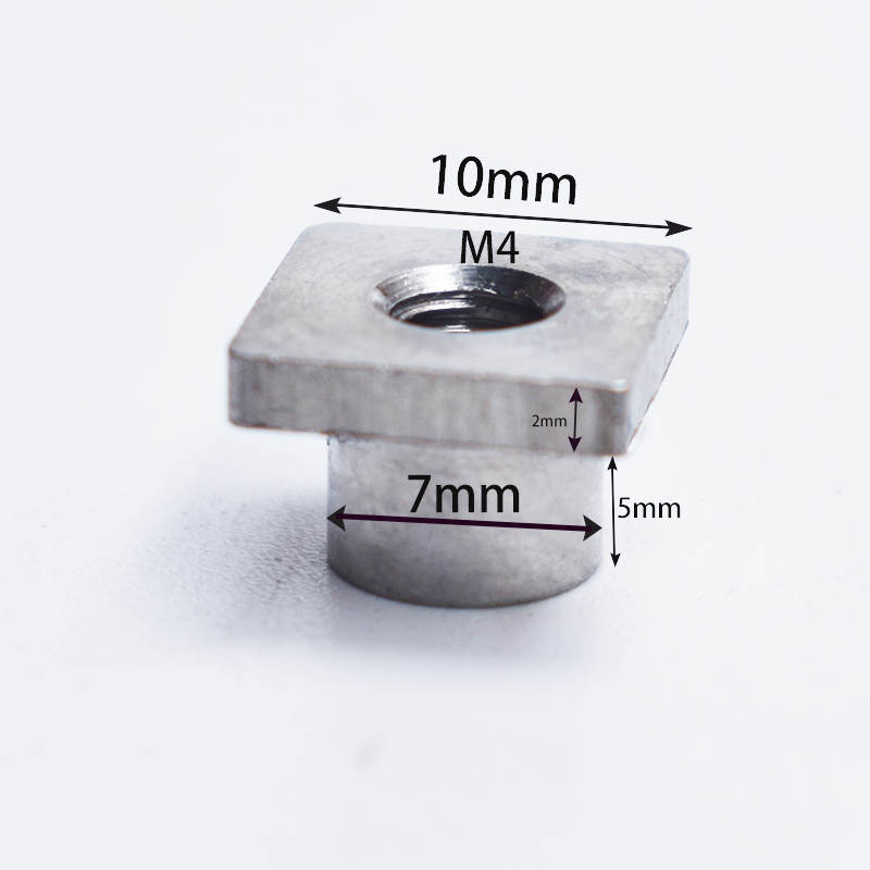 不锈钢304螺帽非标螺丝母来图定制机械小螺帽M4方螺帽圆螺母扁