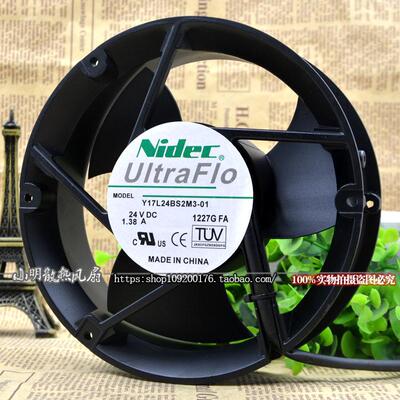 NIDEC Y17L24BS2M3-01 17251 24V 1.38A 17CM 大风量 变频器风扇