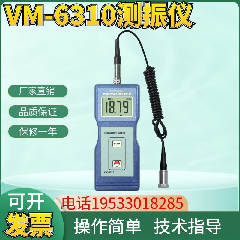 正品兰泰VM-6310振动仪 震动测试仪振动检测仪发动机电机振动仪