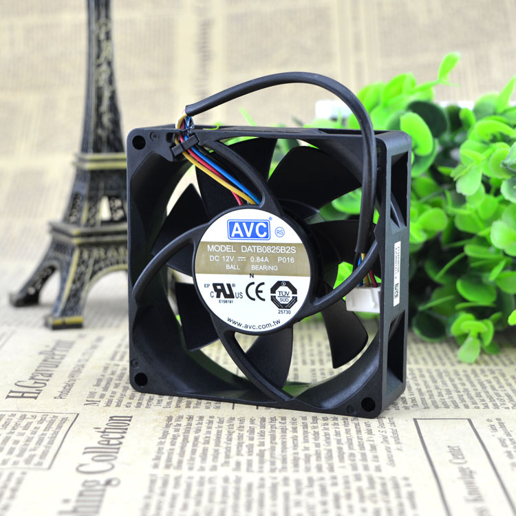 AVC 8025 8CM暴力风扇12V 0.84A 4线 PWM控速功能 DATB0825B2S