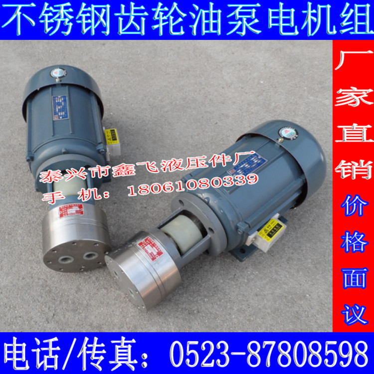 CB-BNS4JZ CBA-B4JZ化工泵装置BDG4JZ不锈钢齿轮泵电机组合XFBGD