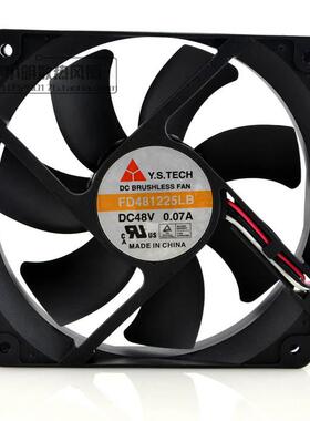 原装 元山 Y.S.TECH FD481225LB 12025 DC48V 0.07A 静音散热风扇