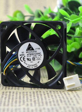台达  6015 12V 0.36A 6CM/厘米 4线 CPU 机箱风扇 AFB0612VHC
