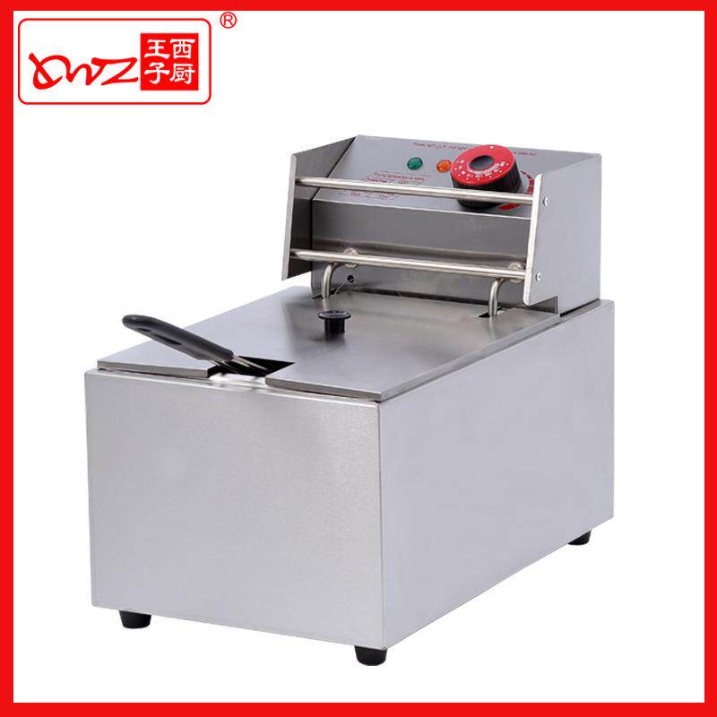 王子西厨油炸机DF-88台式单缸单筛电炸炉薯条机油炸机油条机