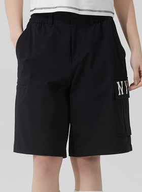 MLB短裤25春款男女同款时尚潮流透气五分裤棒球风运动裤3ASMB0553