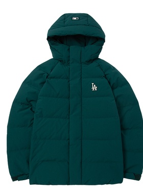 MLB羽绒服男女情侣装季新款绿色基础系列中长款休闲服3ADJB2036