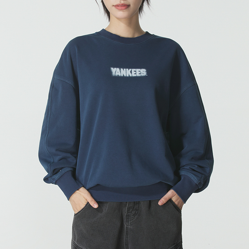 MLB卫衣男女装25秋季跑步训练运动上衣宽松长袖套头衫3AMTB1454-