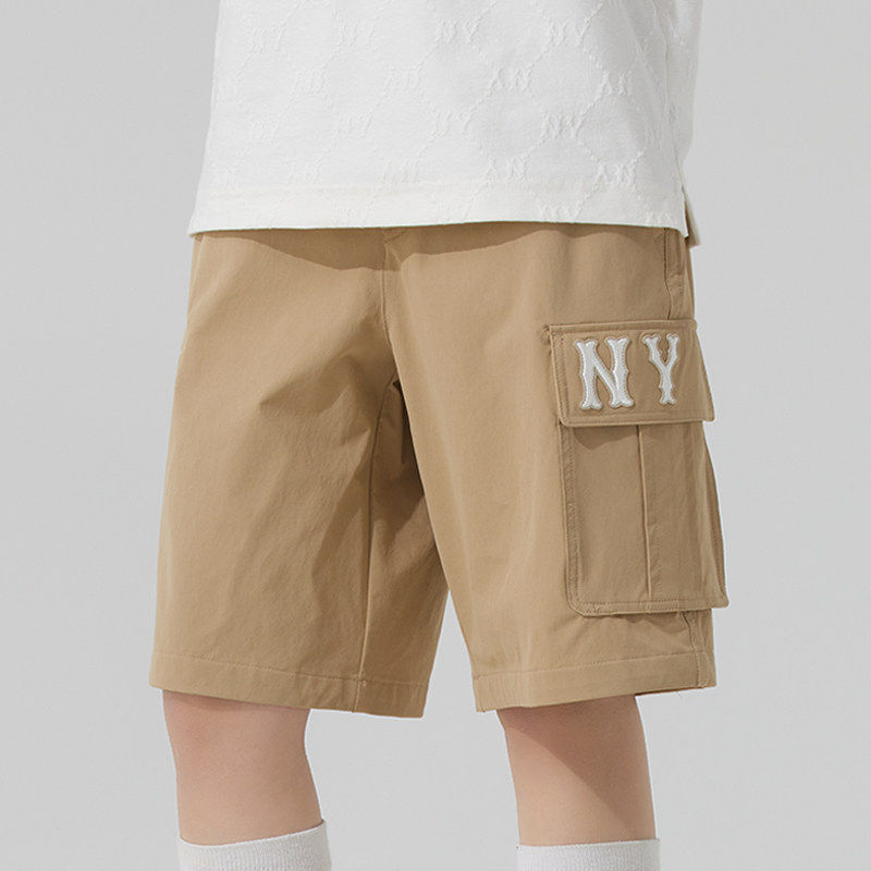 美职棒（MLB）男裤女裤新款情侣工装运动裤跑步训练透气休闲短裤