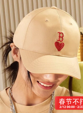 MLB男帽女帽遮阳帽冬季新款爱心系列运动帽休闲帽鸭舌帽3ACPH014N
