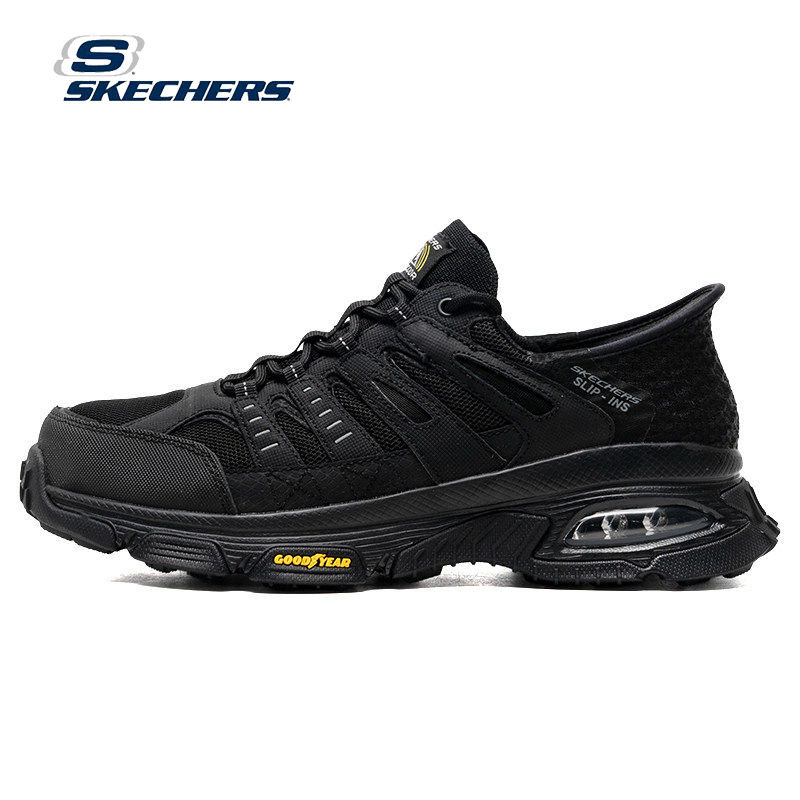 斯凯奇徒步鞋春夏户外越野气垫缓震跑步鞋男款闪穿鞋户外运动鞋