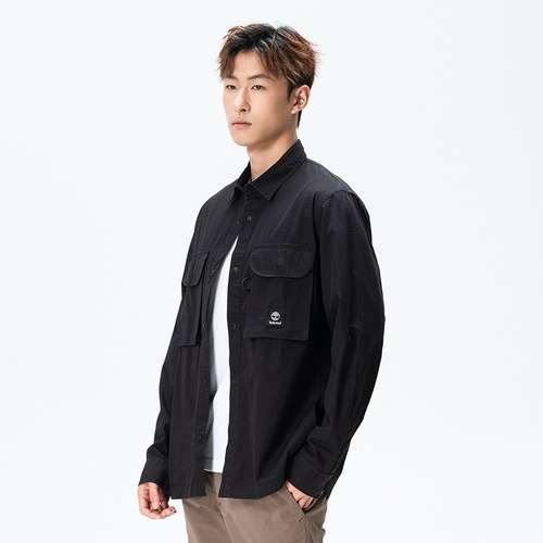 Timberland添柏岚衬衫男装春秋户外运动休闲宽松工装外套A69SB