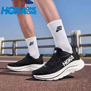 Hoka跑步鞋男鞋女鞋冬季新款Clifton系列运动鞋透气缓震公路跑鞋