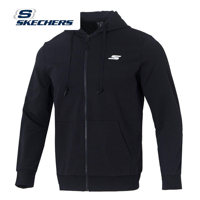 斯凯奇男装女装25春夏新款运动服潮流情侣连帽夹克休闲针织外套