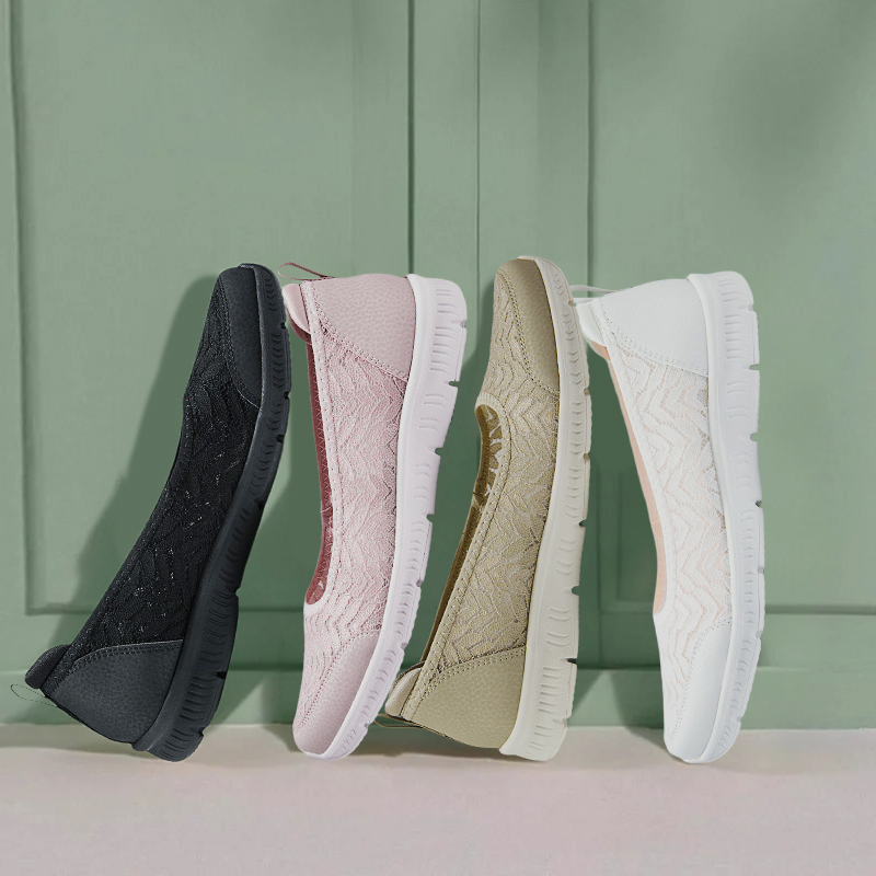 斯凯奇女鞋一脚穿脱网面休闲鞋