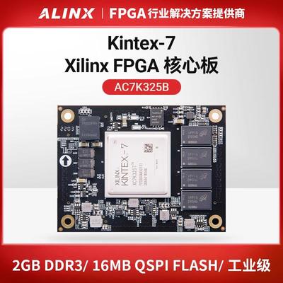ALINX黑金XILINX FPGA核心板Kintex7 K7 XC7K325 7325 工业级