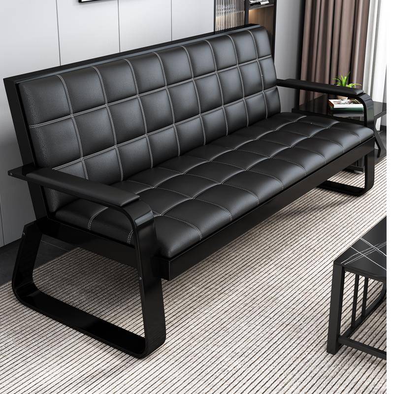 需定制简易办公室沙发茶几组合商务会客简约现代等候排椅小型三人