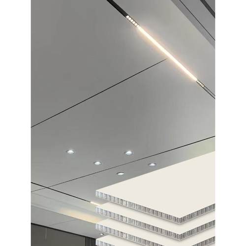 铝合金蜂窝板吊顶集成吊顶厨房卫生间阳台客厅铝扣板无缝无框