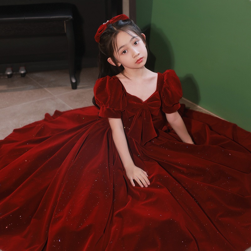 女童生日宴会裙子连衣裙晚礼服轻奢小众高端十岁生日女孩公主裙