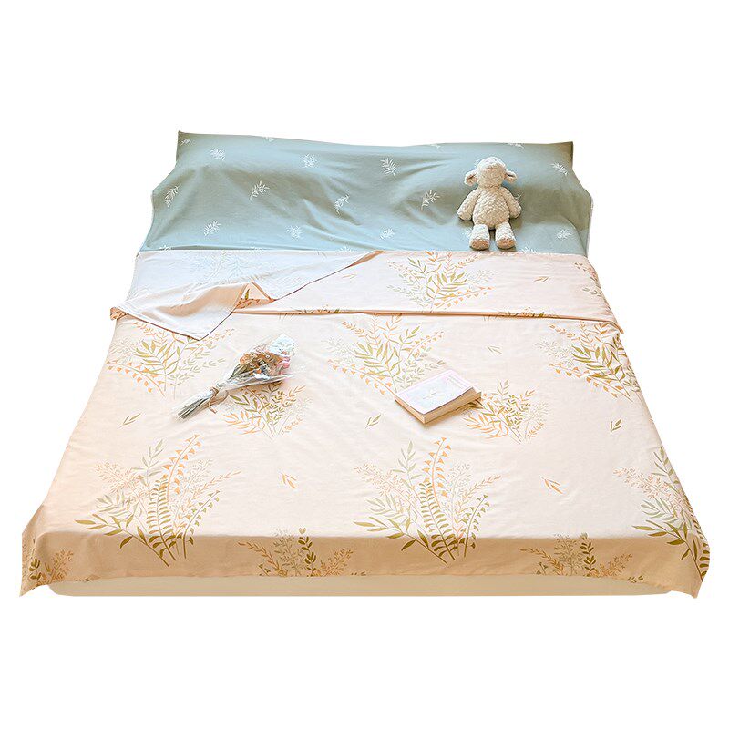 纯棉酒店隔脏睡袋全棉旅行床单被套被罩四件套外出差便携式旅睡宝