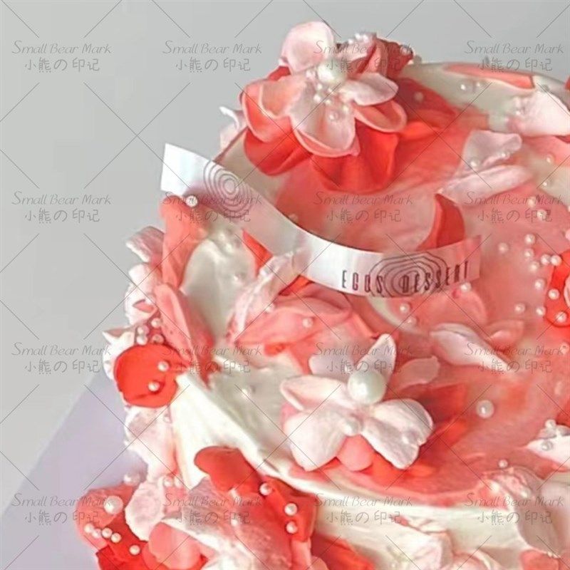 金属铝箔插件可弯曲蛋糕插牌定制透明亚克力防水甜品LOGO插卡设计