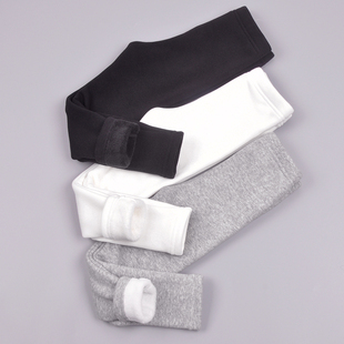 女童加绒加厚打底裤大童黑色一体薄绒秋冬款儿童白色外穿保暖裤子