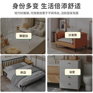 透明飘窗简约小桌子家用榻榻米床上边几矮桌卧室小户型亚克力角几