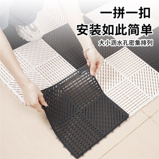 浴室防滑淋浴厨房卫生间全铺脚垫厕所家用加厚镂空隔水防滑地垫