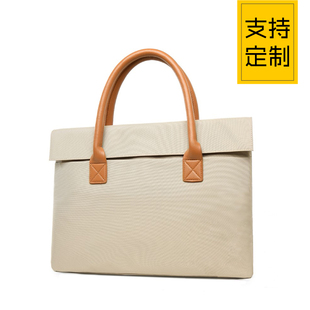 时尚大容量女士手提文件袋防水牛津布A4档案袋文件展业包定制logo
