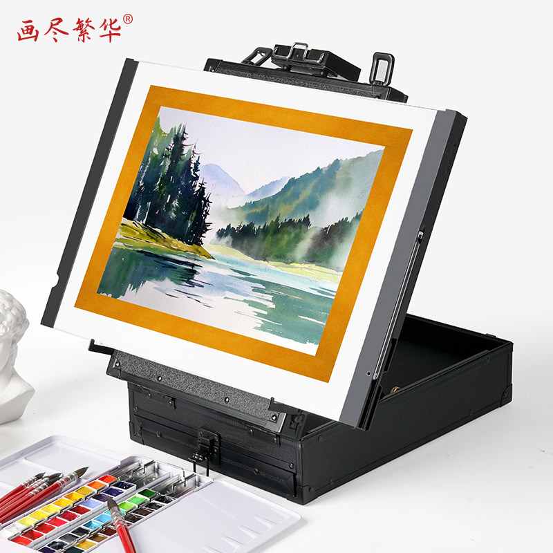 画尽繁华可折叠4K画板水彩防水裱纸画板美术生绘画专用8K便携PVC