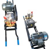 葛氏380V三相3KW铜线电机60型条纹大开关三缸柱塞泵喷雾打药机