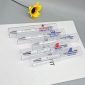 国航东航厦航南航书写黑圆珠笔金属水晶水钻笔展会活动广告笔定制