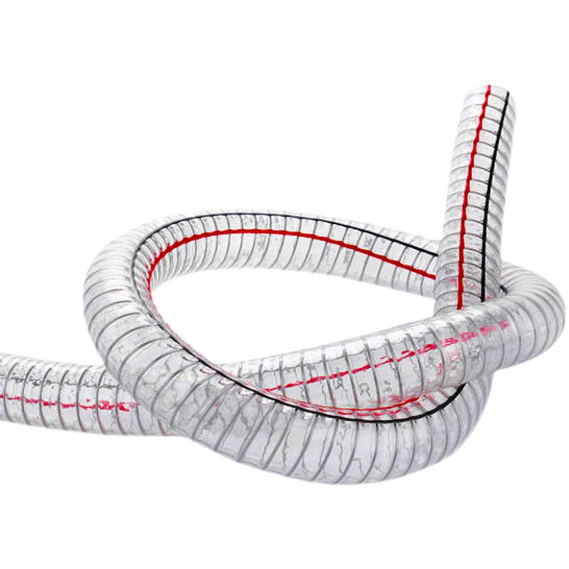 PVC透明钢丝软管 塑料50加厚油管耐高温25mm 钢丝管1/1.5/2寸水管