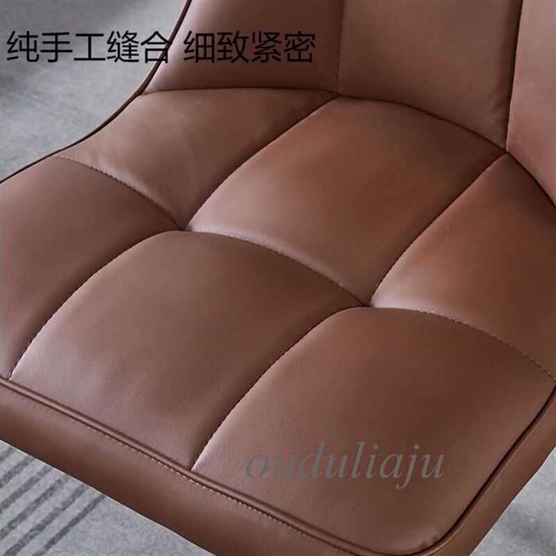 轻奢餐椅欧式加厚家用椅子卧室梳妆椅软包坐垫客厅休闲椅靠背椅子