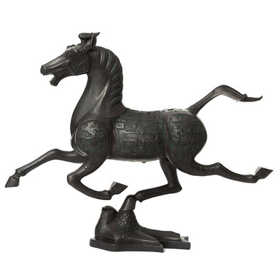马踏飞燕摆件铜制马摆件工艺品家居客厅摆设装饰品铜奔马马到成功