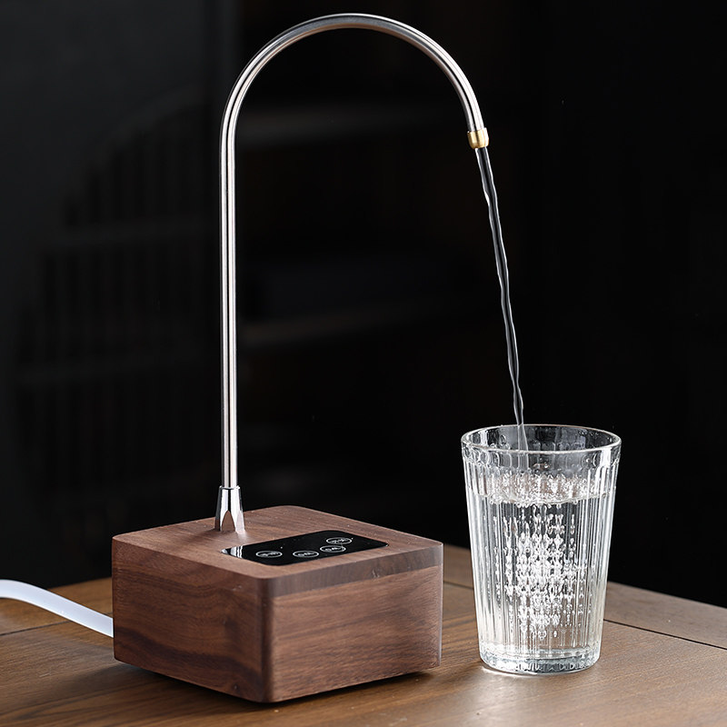 优选桶装水抽水器实木充电式电动吸水器大桶矿泉水自动上水压水出