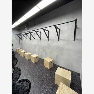 单杠双杠墙安装引体向上架多功能门上臂力量训练器材架系统吊环架