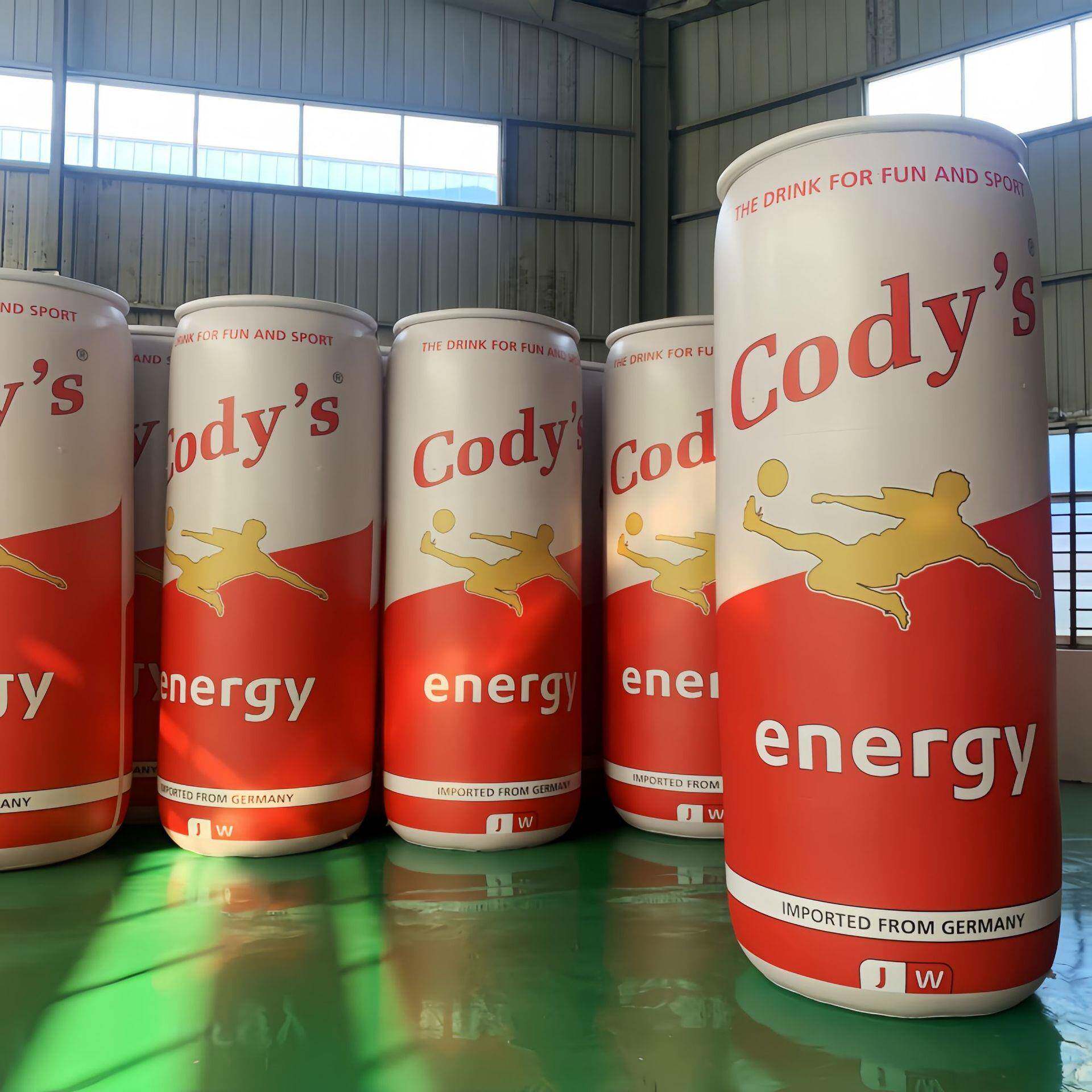 充气广告瓶子气模商场开业展示咖啡杯户外美陈装饰pvc易拉罐模型