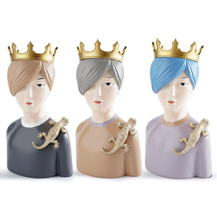 北欧装饰摆件 客厅家居电视酒柜艺术品现代简约 创意艺术男孩摆件