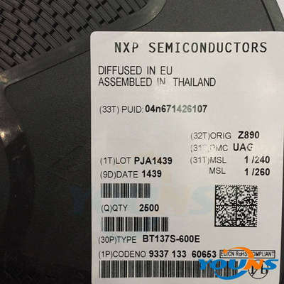 BT137S-600E BT137-600E双向可控硅 8A/600V TO-252 2500只/盘