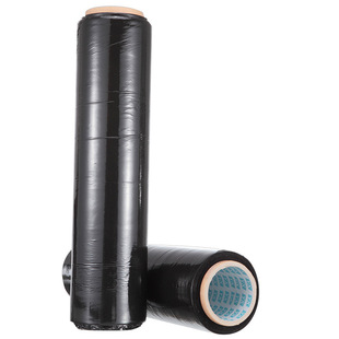 宽45CM 防尘 肉厚1.35CM 工业PE 拉伸膜 包装 黑色环保缠绕膜