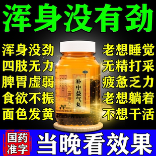 补中益气丸浓缩丸正品犯困没精神嗜睡乏力总想睡觉虚补气益血中药