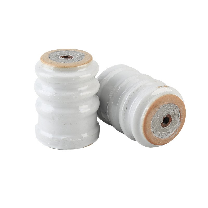 户内胶装支撑陶瓷绝缘子ZNA-6MN高压陶瓷支柱绝缘子75mm*100mm