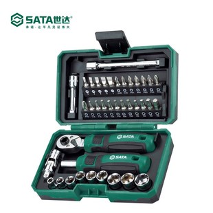 05498世达工具套装 38件迷你便携棘轮扳手 大扭力家用螺丝批组套