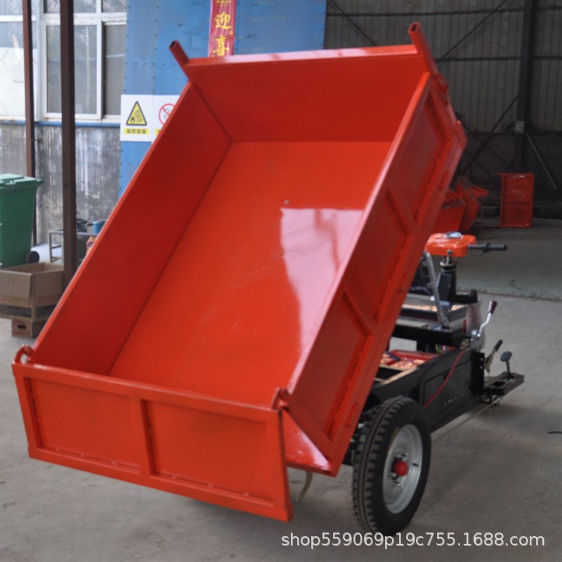 电动斗门可拆卸型三开门方斗液压自卸三轮车 可加宽加长型电动车