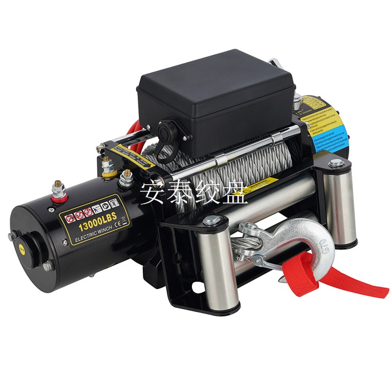 12v/24v 13000磅越野车绞盘 电动绞盘 远程无线遥控