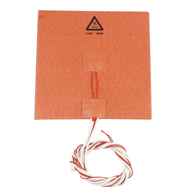 3D打印机配件 150mm*150mm110V 180W进口热床硅胶垫 带背胶耐高温