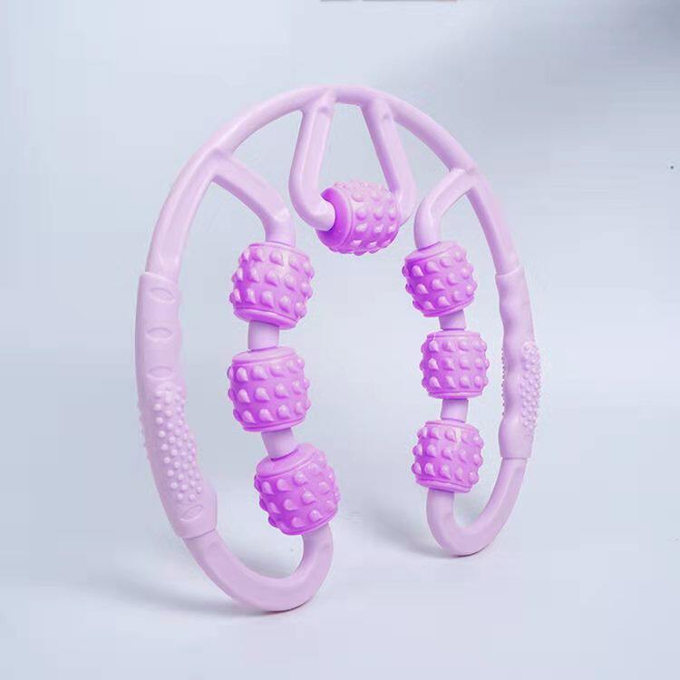 瑜伽棒环形夹腿器夹腿部按摩器滚轮健身美腿器滚轴棒瑜伽用品