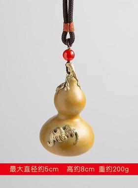 文玩手捻葫芦手把件铜工艺品家居客厅玄关摆件男士随身把玩盘玩